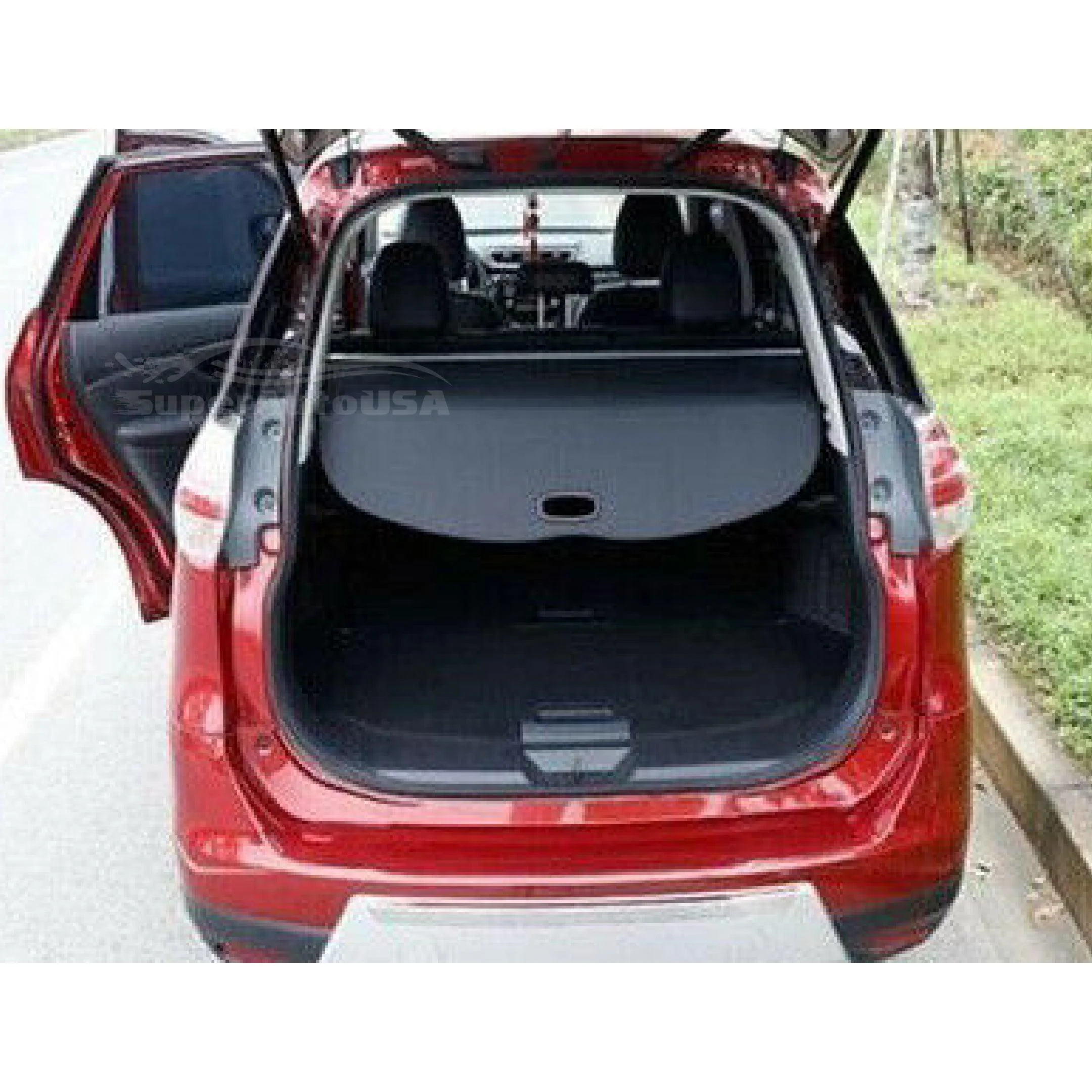 For Niro 2017-2021  Rear Trunk Retractable Tonneau Cargo Cover (Black) - Image 2