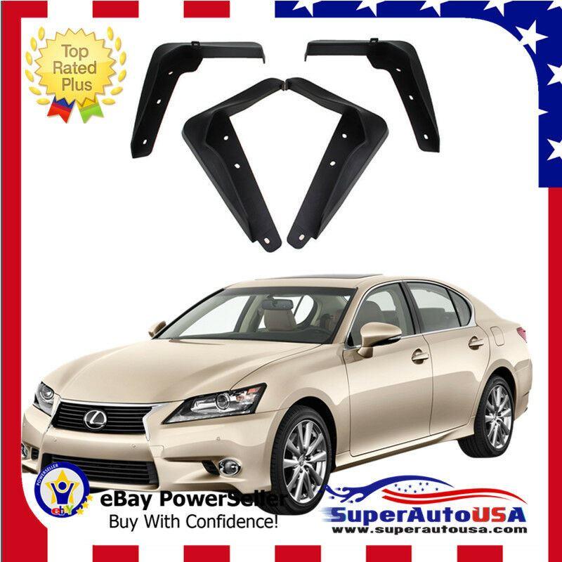 Fit 2012-2020 Lexus GS250 GS350 GS450 OE STYLE Splash Guards Mud Guards Flaps Set - Image 2