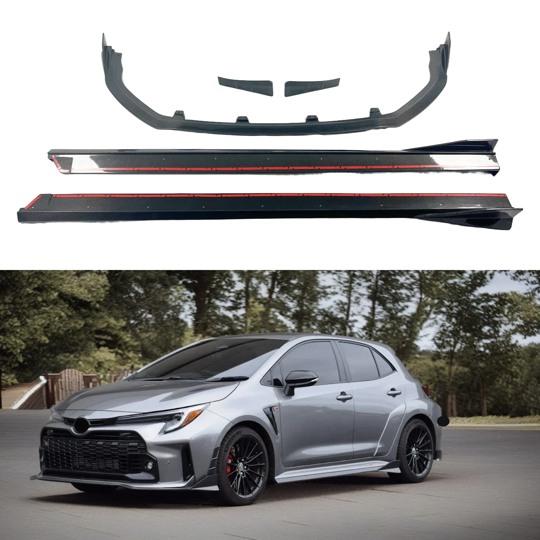 2023-2026 Toyota GR Corolla - Carbon Fiber GRC Style Aero Body Kit - 3 In 1