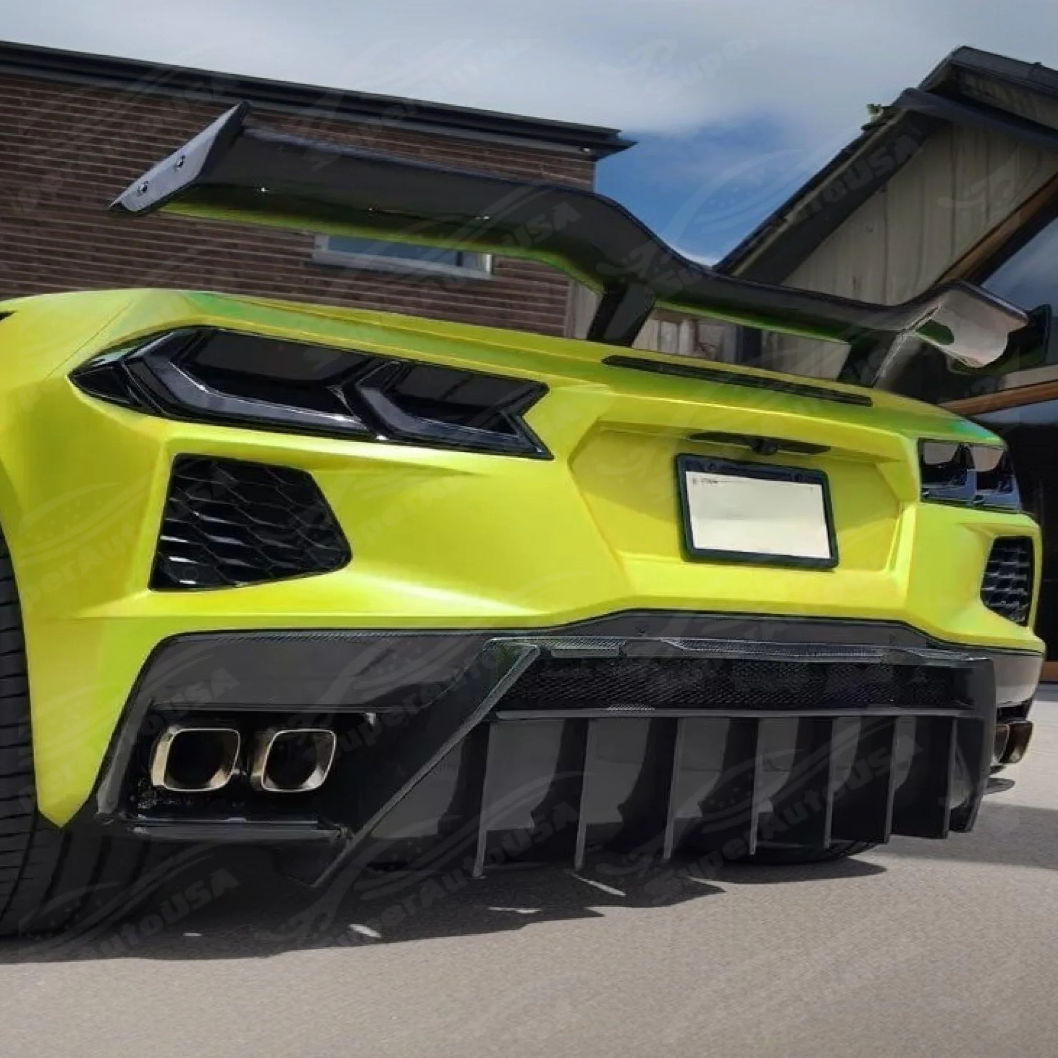 2020+ Chevrolet Corvette C8 - Carbon Fiber Rear Trunk Wing Spoiler - Z06 Z07
