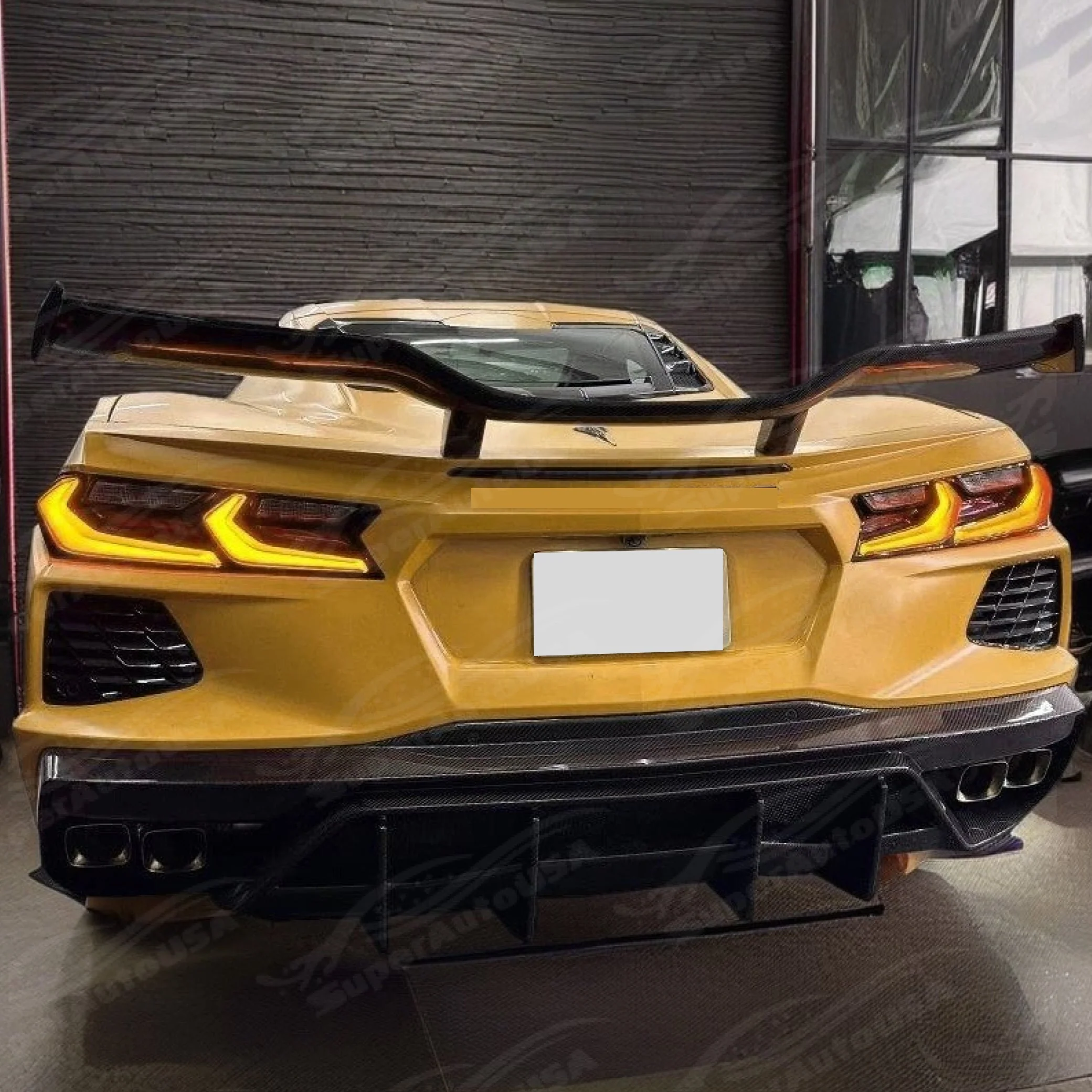 2020+ Chevrolet Corvette C8 - Carbon Fiber Rear Trunk Wing Spoiler - Z06 Z07 - Image 5