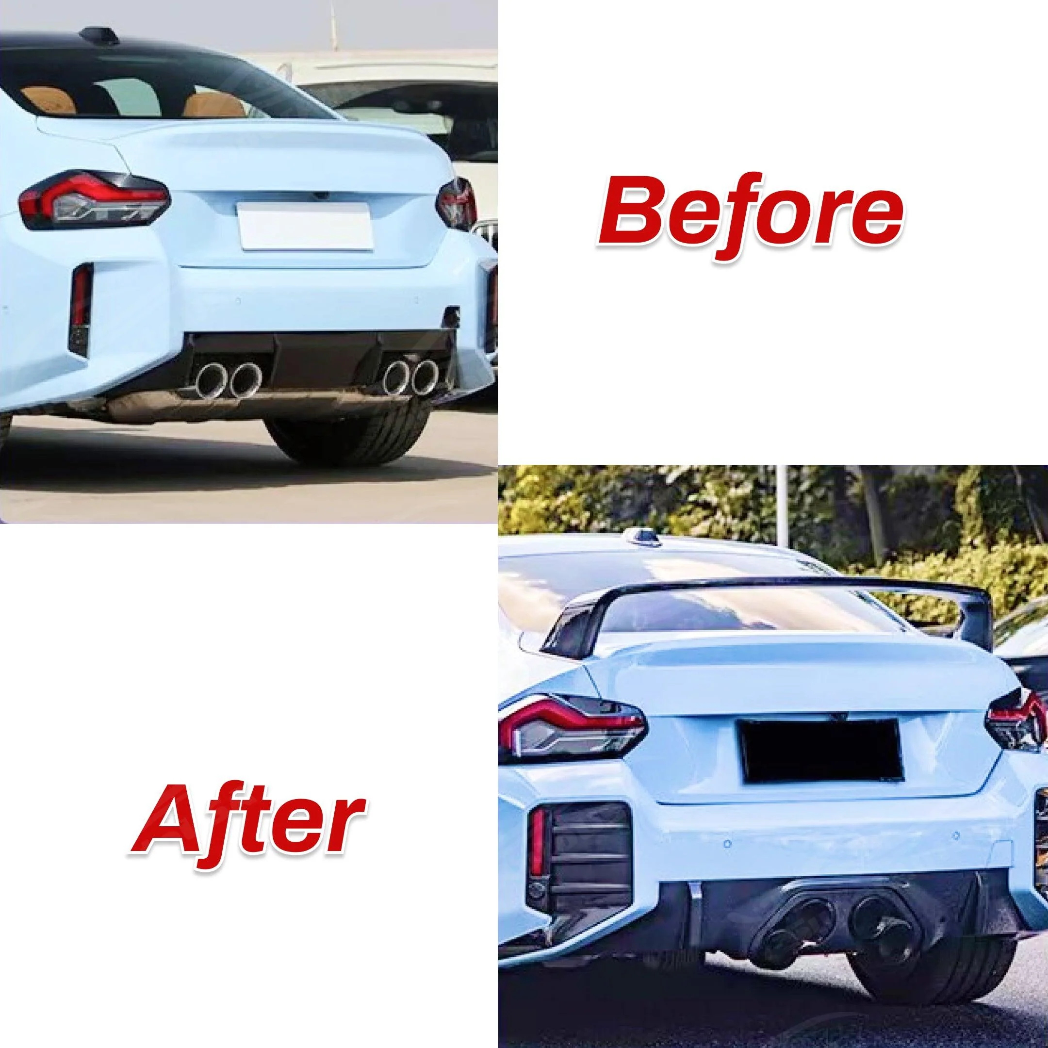 High Kick Rear Trunk Lip Spoiler Wing Fits 2023-2025 BMW M2 G87 - Image 7