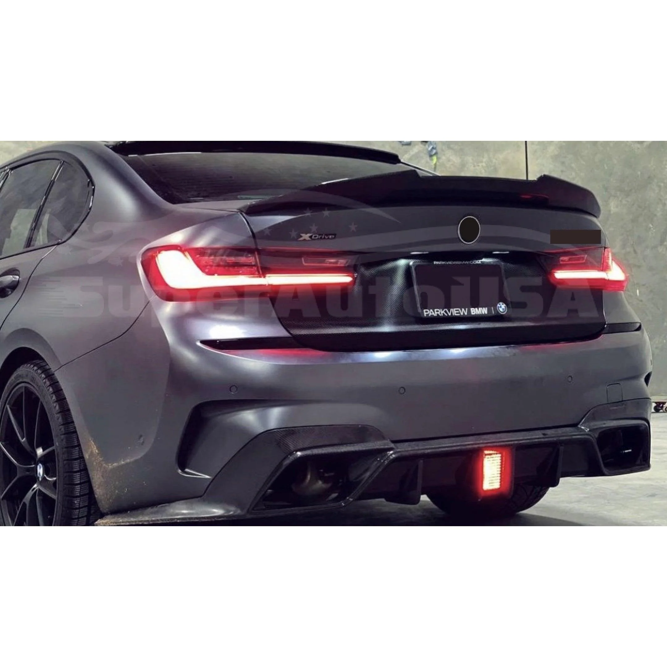 Fits 2019-2022 BMW 3-Series G20 330i M340i PSM Style Rear Trunk Spoiler Wing (Gloss Black) - Image 3