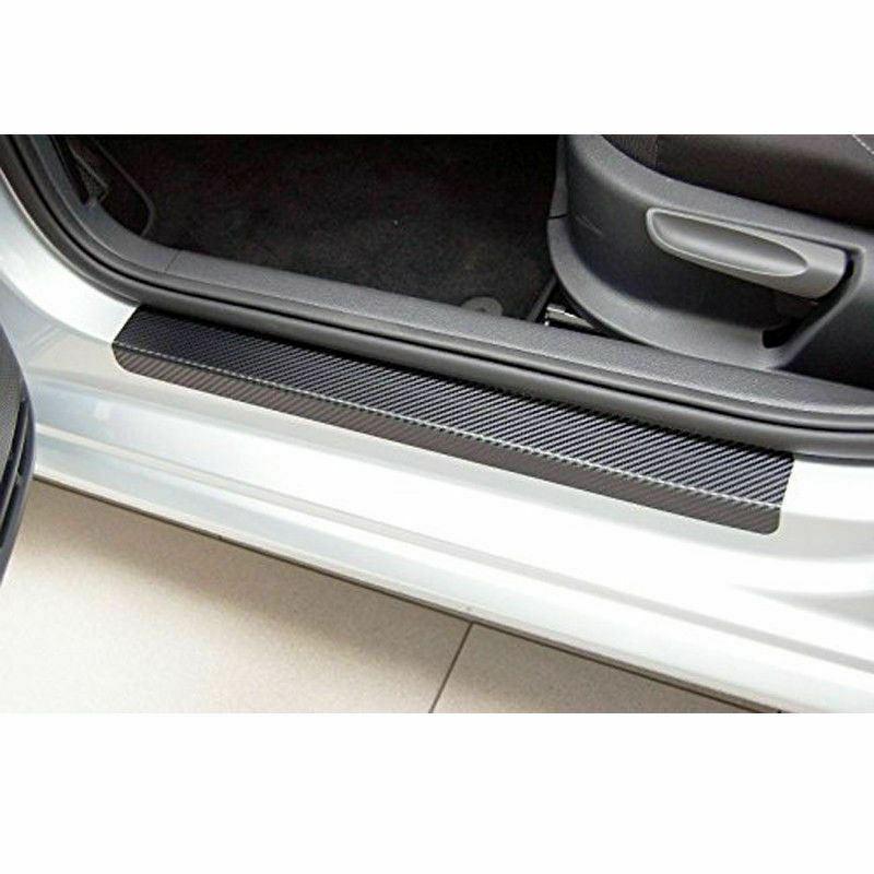 Set of 4 Universal Carbon Fiber Car Scuff Plate Door Sticker Panel Protector - Image 5