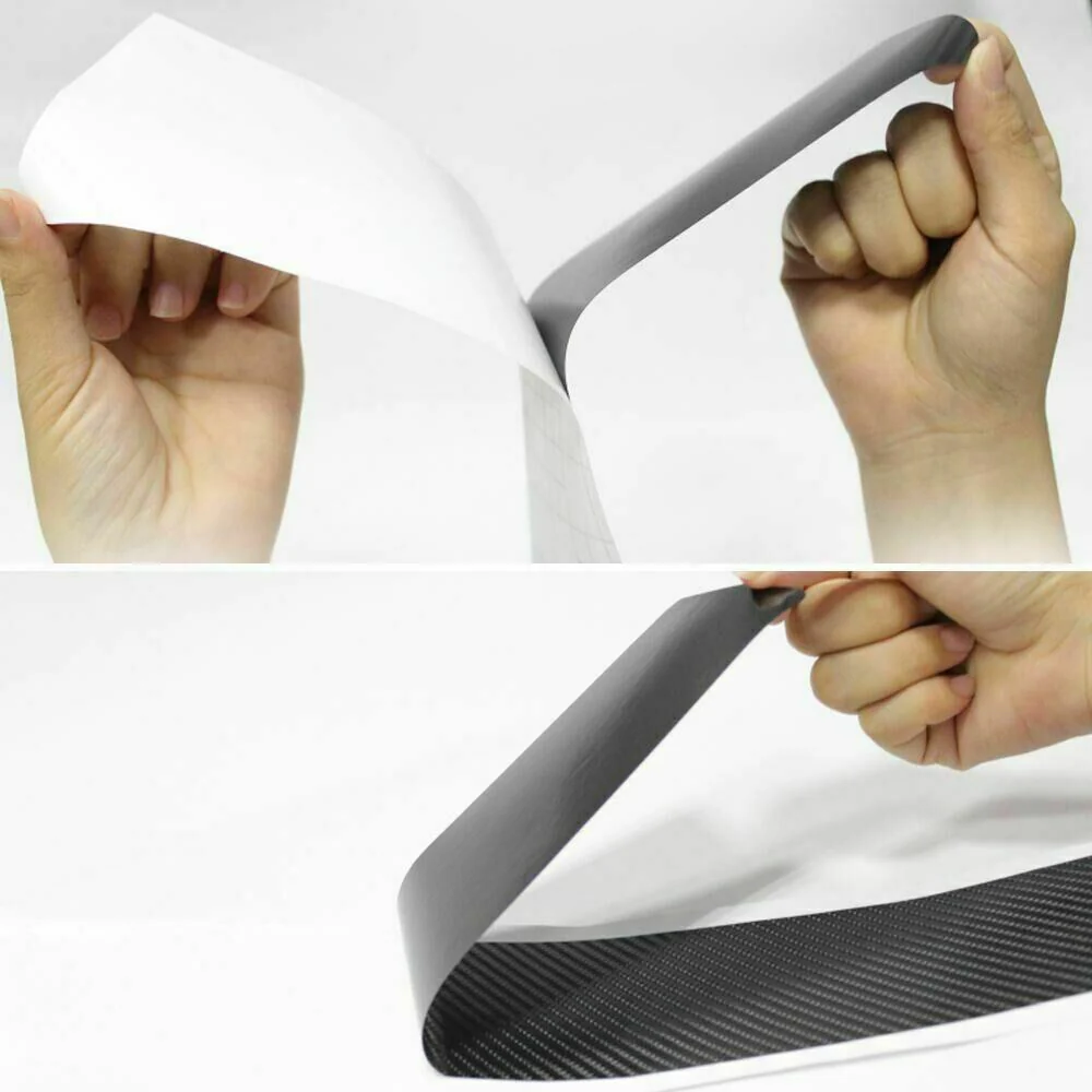 Set of 4 Universal Carbon Fiber Car Scuff Plate Door Sticker Panel Protector - Image 6