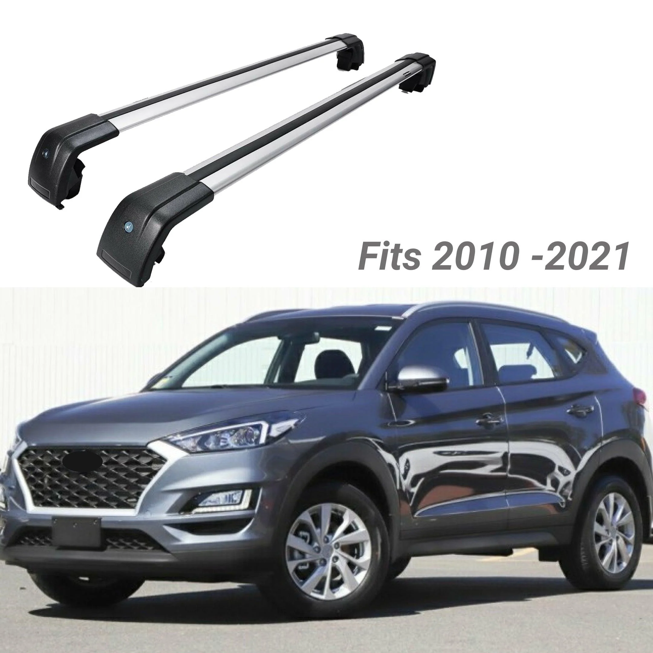 For Hyundai Tucson 2010-2020 Sliver Baggage Luggage Cross Bar crossbar - Image 2