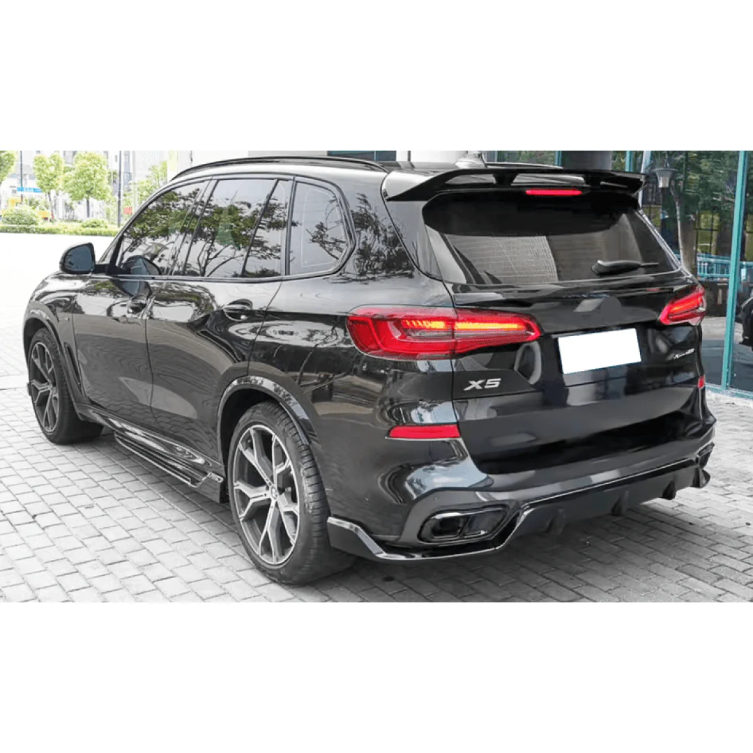 Body Side Skirts Lip Splitter ABS Glossy Black Fits BMW G05 X5 M Sport 2019-2024 - Image 2