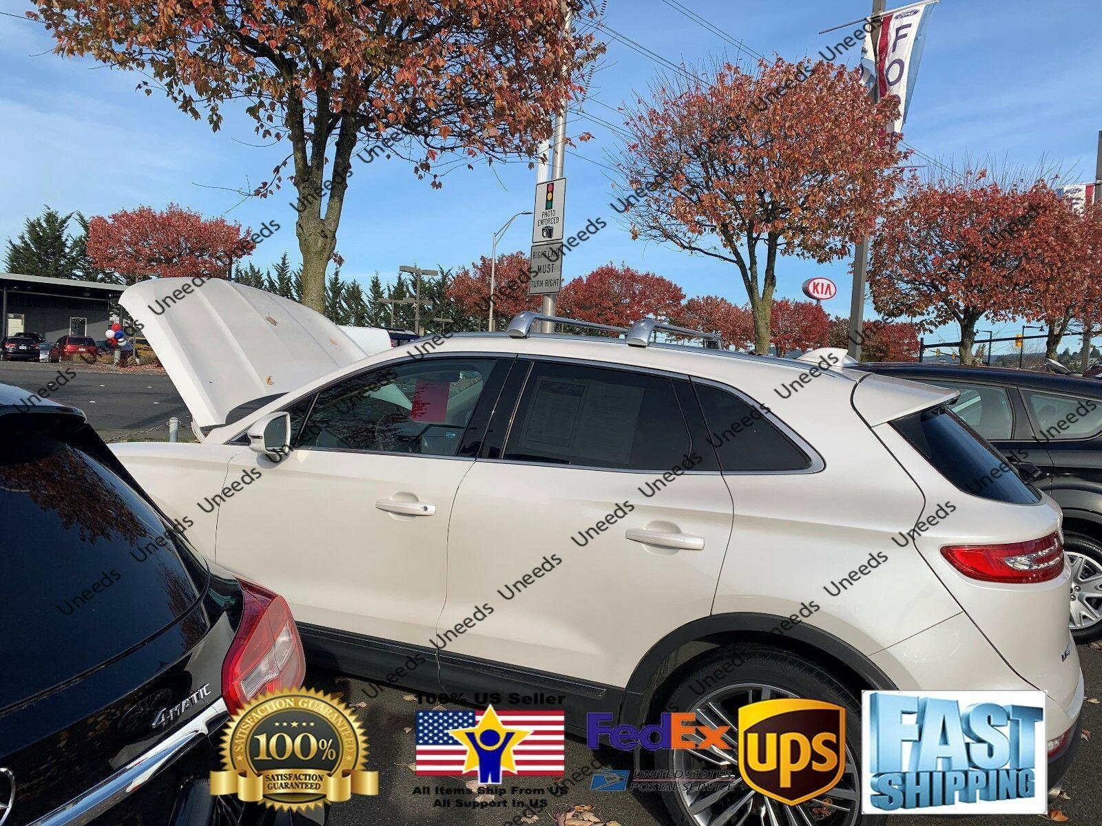 Fit 2014-2019 LINCOLN MKC Silver Baggage Luggage Cross Bar - Image 3