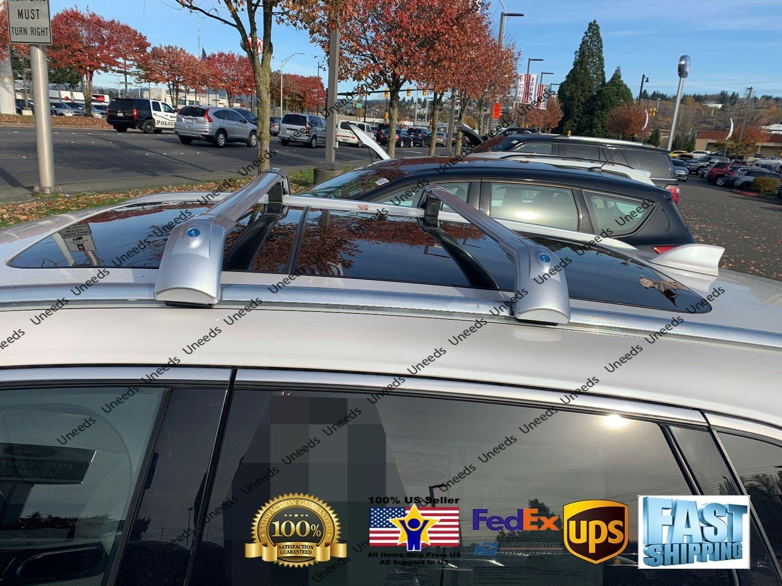 Fit 2014-2019 LINCOLN MKC Silver Baggage Luggage Cross Bar - Image 7