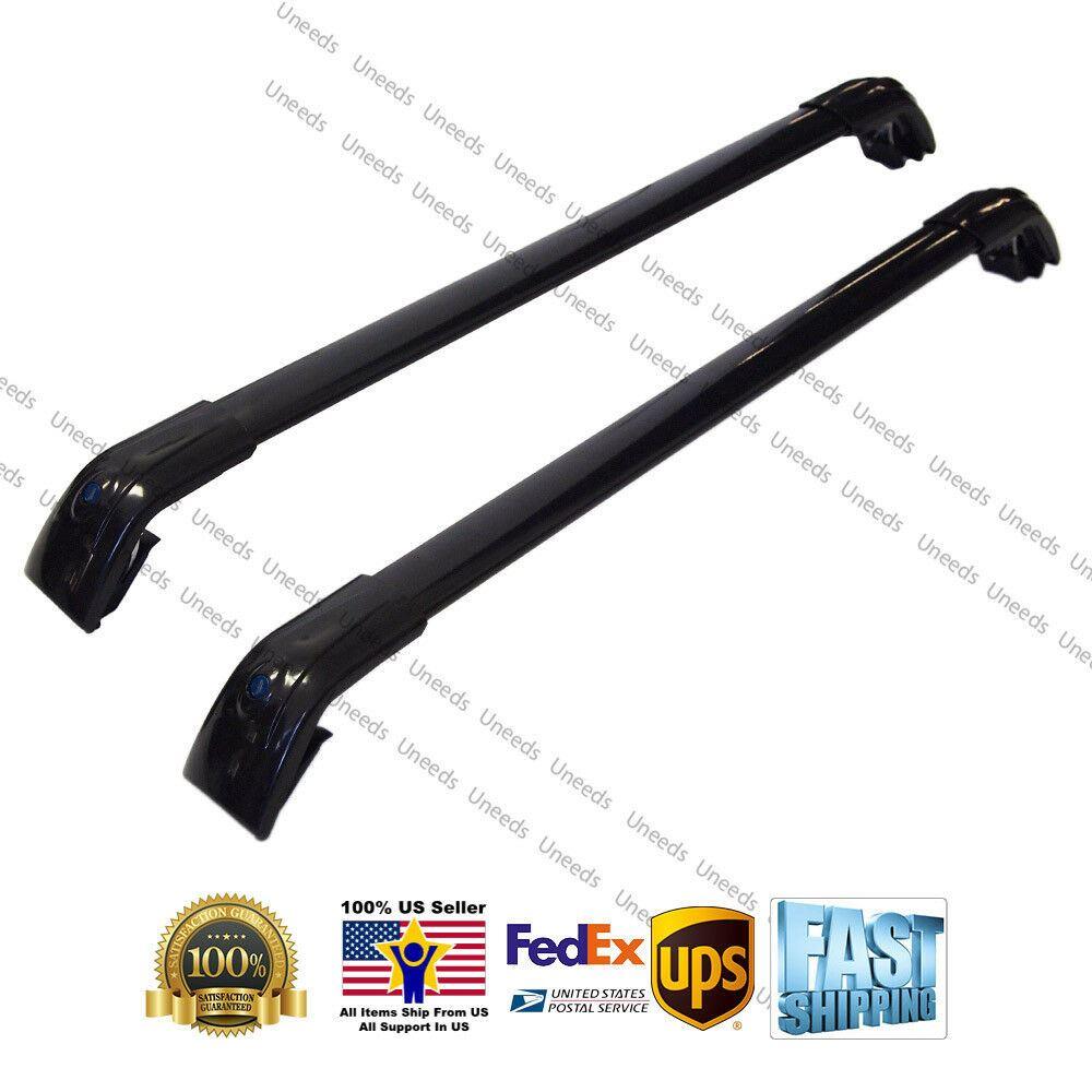 Fit 2013-2019 Lincoln MKC 2013-2019 Black Baggage Luggage Cross Bar Crossbar