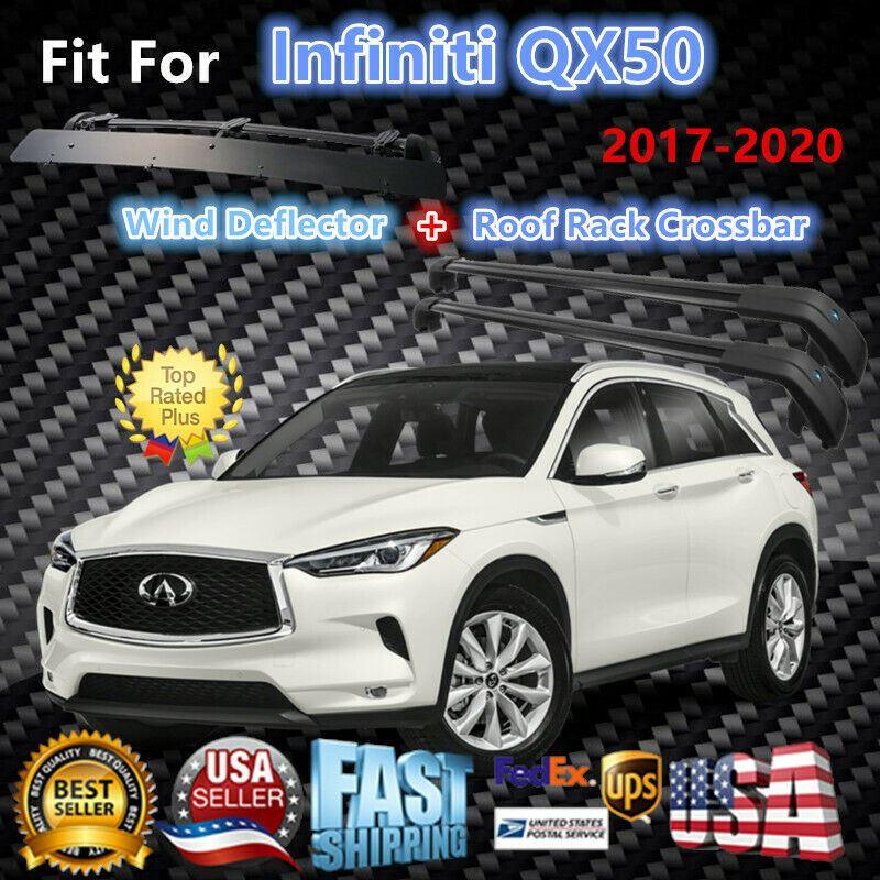 Luggage Crossbar+Wind Deflector | Fits Infiniti QX50 (19-24)