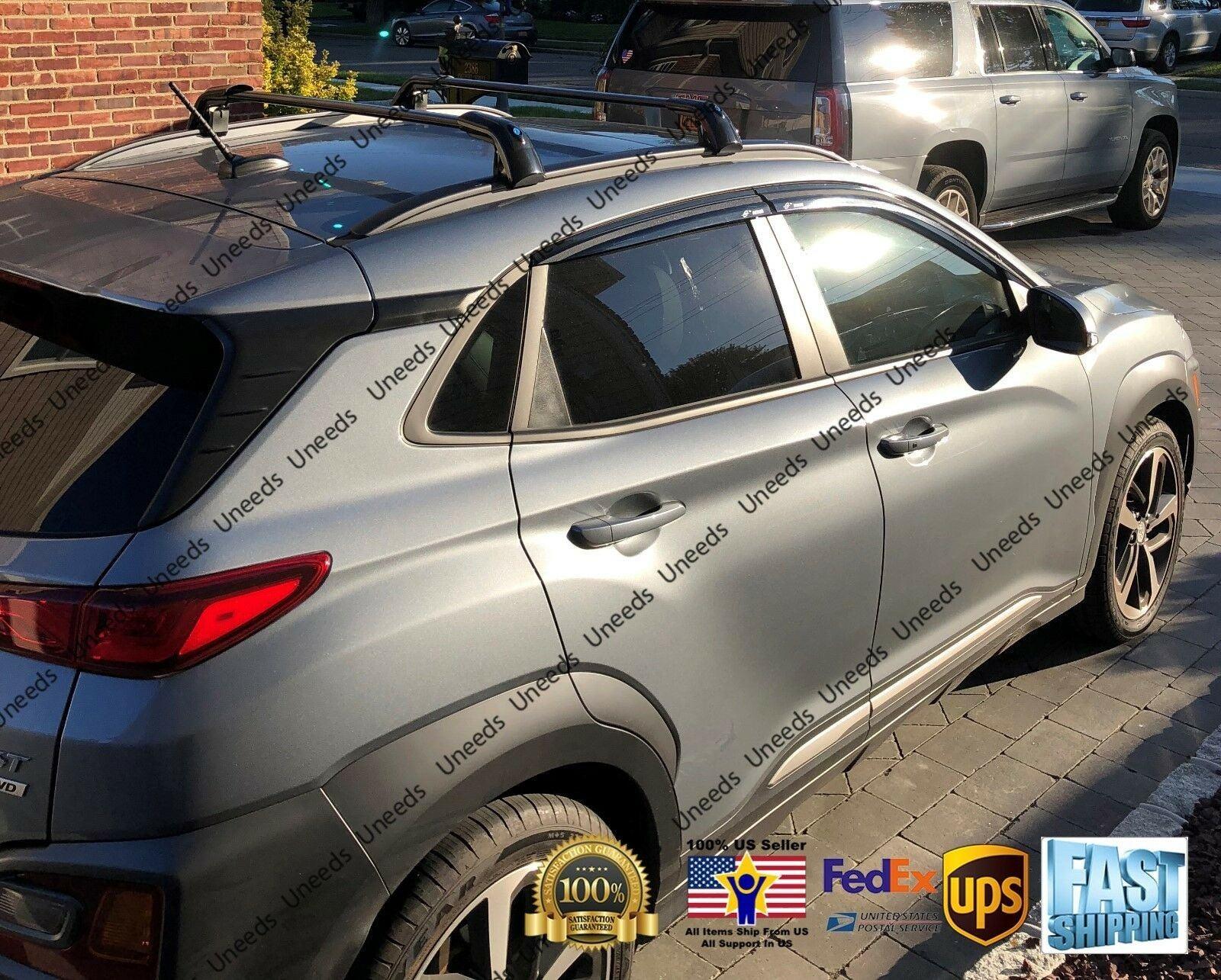 Fit 2013-2019 Ford Escape Baggage Luggage Cross Bar Black - Image 10