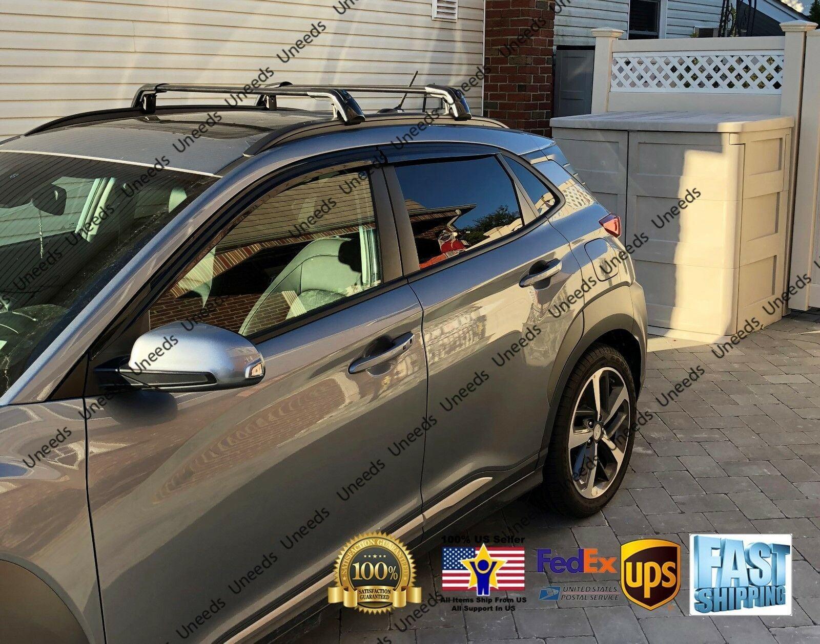 Fit 2013-2019 Ford Escape Baggage Luggage Cross Bar Black - Image 11