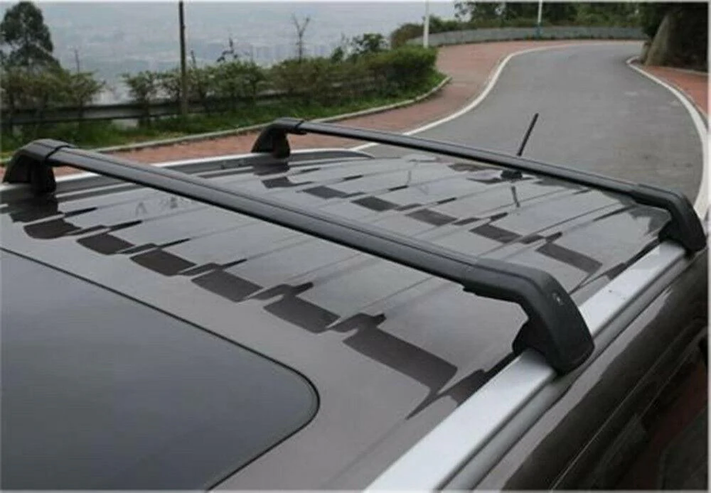 For Hyundai Santa Fe Sport 2013-2021 Baggage Luggage Cross Bar Black - Image 4