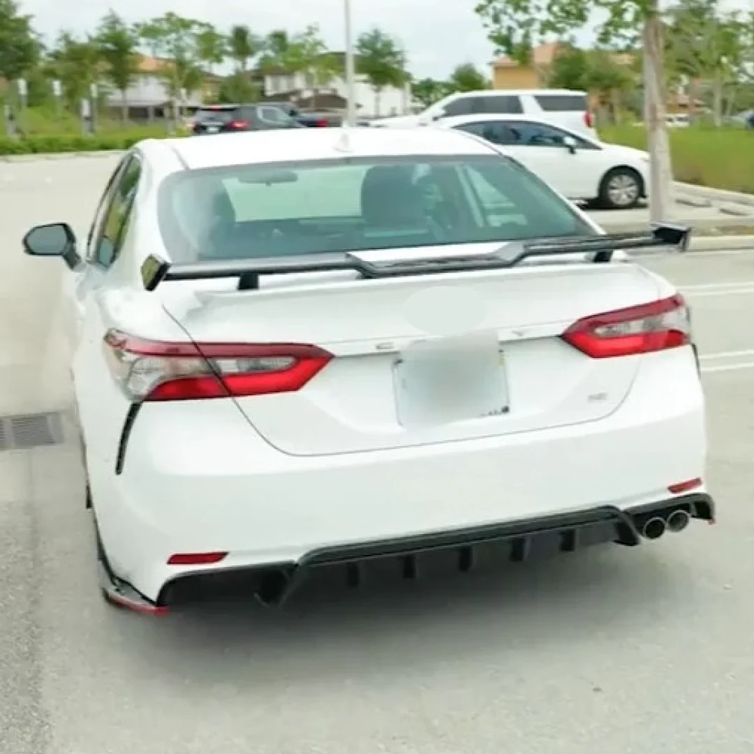 TRD Style Rear Diffuser Bumper lip Spoiler Body Splitter & Rear corner splitters Fits Toyota Camry 2018-2024 - Image 11