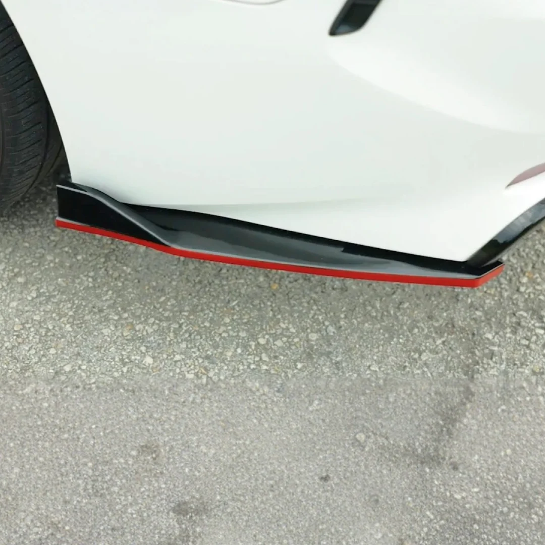 TRD Style Rear Diffuser Bumper lip Spoiler Body Splitter & Rear corner splitters Fits Toyota Camry 2018-2024 - Image 5