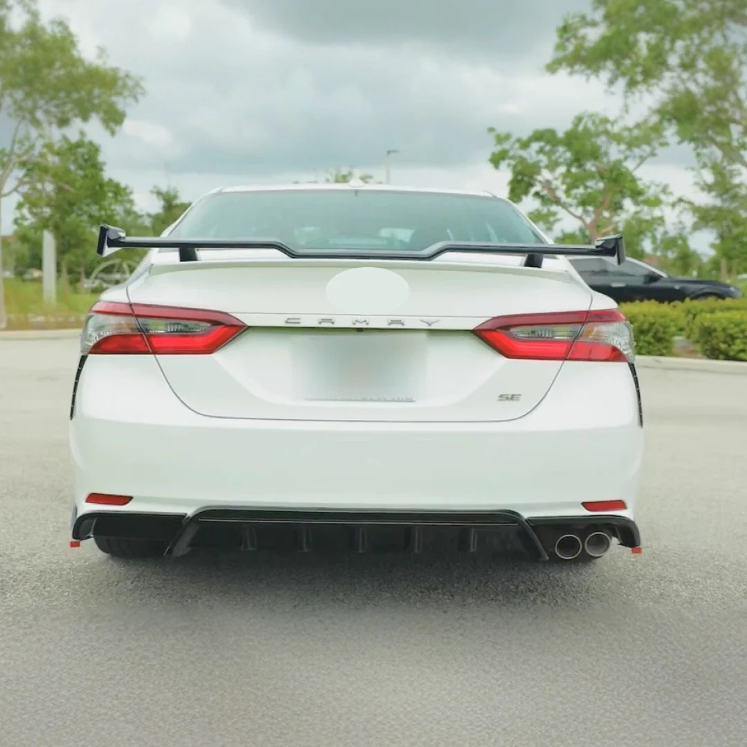 TRD Style Rear Diffuser Bumper lip Spoiler Body Splitter & Rear corner splitters Fits Toyota Camry 2018-2024 - Image 6