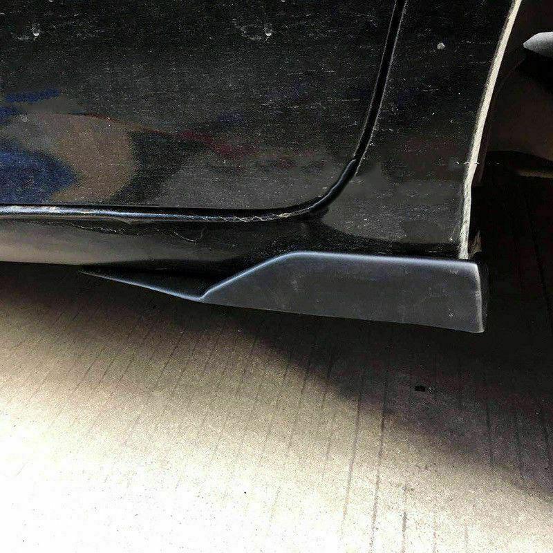 Universal Car Side Skirts 2PCs Black Bottom Line Body Kit 45cm/17.7" - Image 3