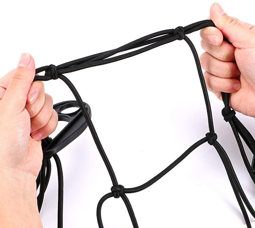 Universal SUV Cargo Net, Rugged Ridge, Roof Rack Stretch Net, Solid for Ford US - Image 4