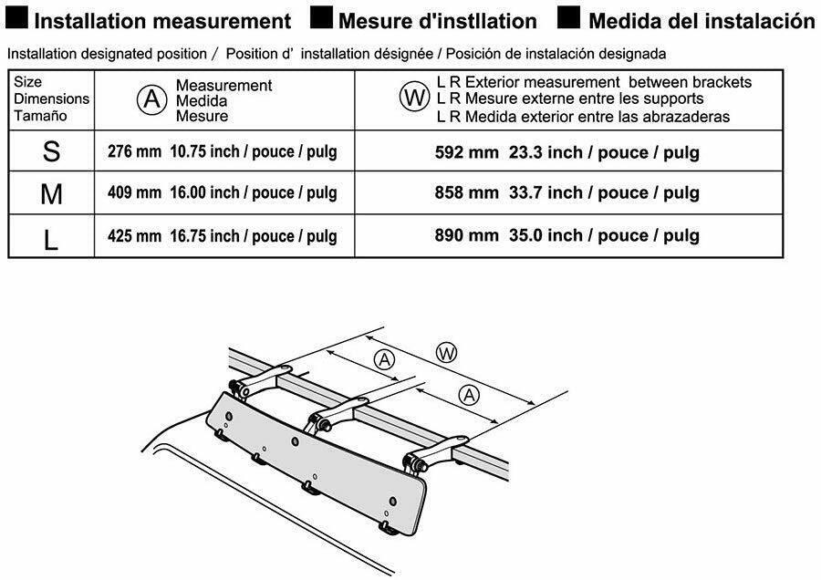 Universally Mount Fit Rooftop 43" CrossBar Wind Fairing Air Deflector Kit - Image 7