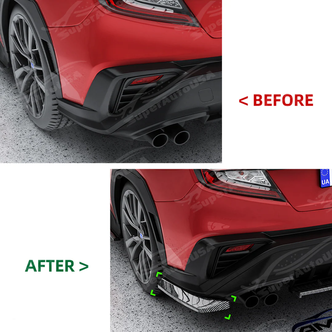 2022-2026 Subaru WRX VB - Rear Bumper Spat Aprons - Image 3