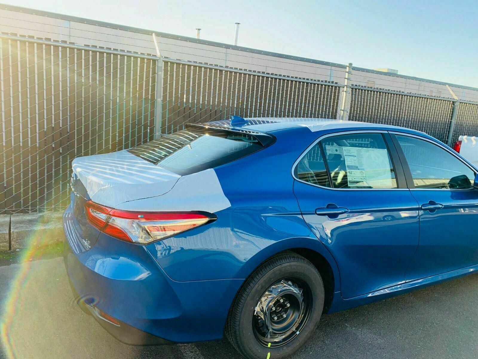 Fit 2012-2017 Toyota Camry Window Visor Rain Sun Shades Vent & Rear Roof Spoiler Wings - Image 6