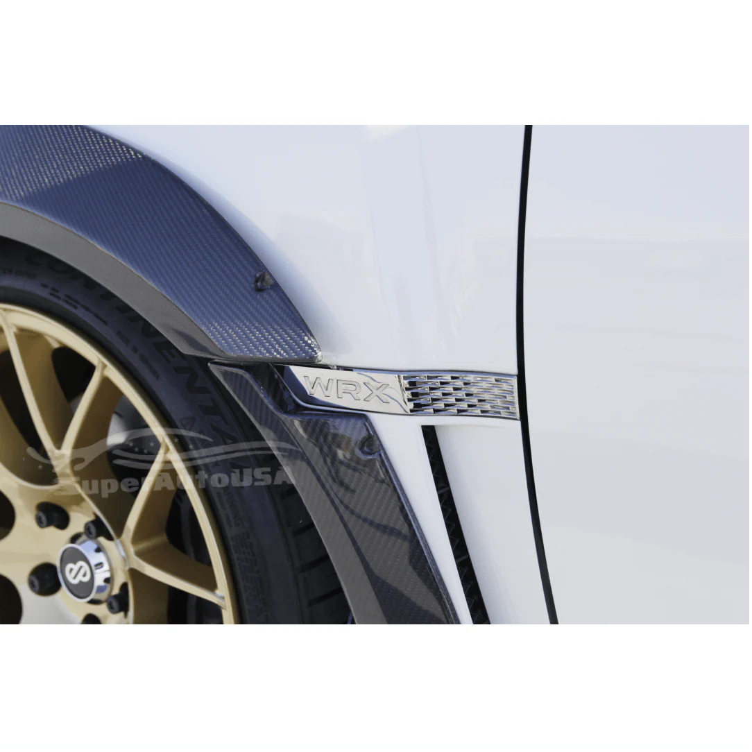 2015-2021 Subaru WRX STI VA - Carbon Fiber Wide Body Fender Flares Set - Image 12