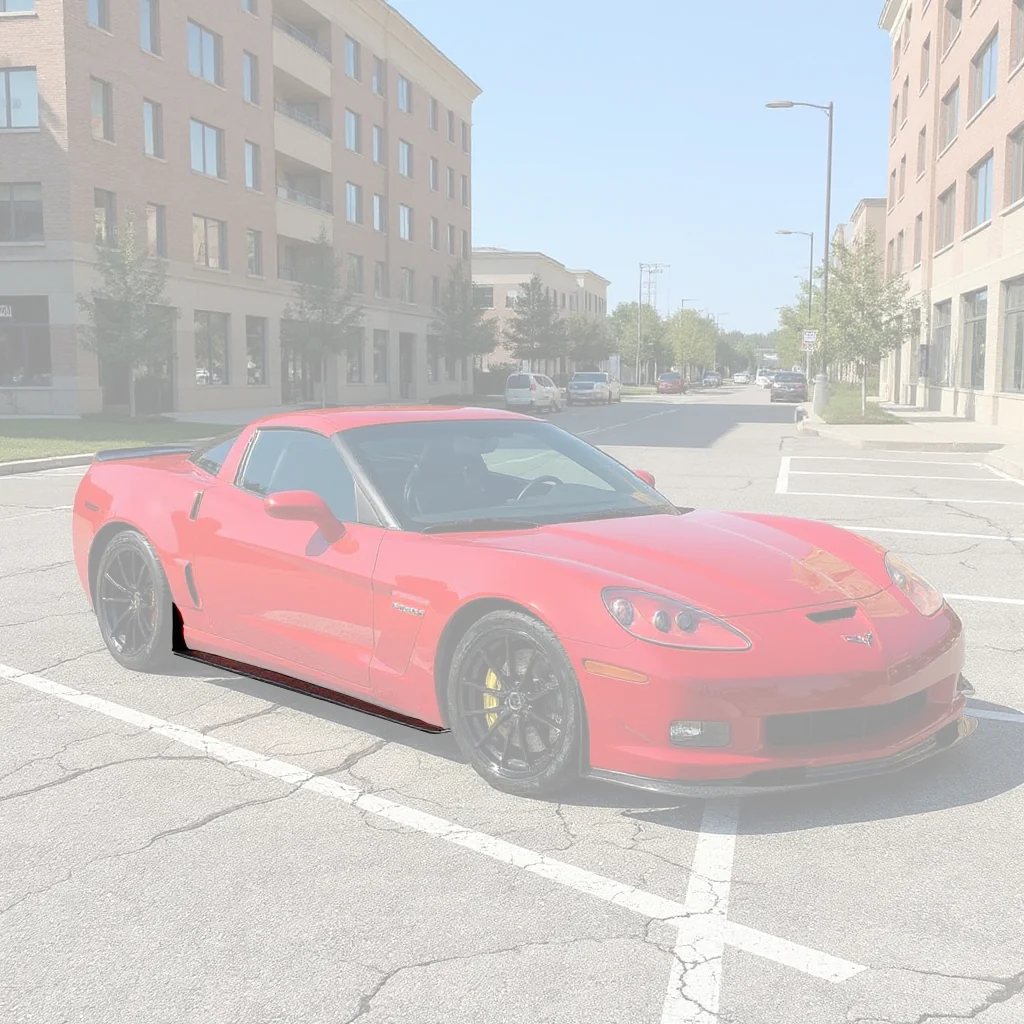 ZR1 Style Gloss Black Side Skirt Rocker Panel For 2005-2013 Chevrolet Corvette C6 - Image 3